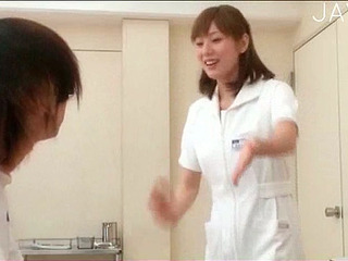 Japanese babe sucking cock and cumshots for her boy's pleasure